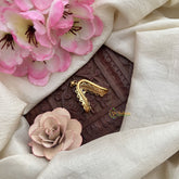 Vriksham Antique Designer Gold Look Alike Vangi Finger Ring-Gold Bead-G20061